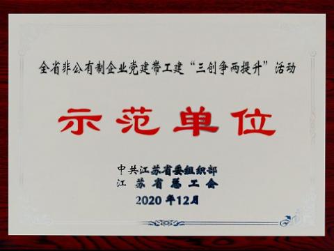 利来国国际网站集团荣获全省非公有制企业党建带工建 “三创争两提升”运动树模单位